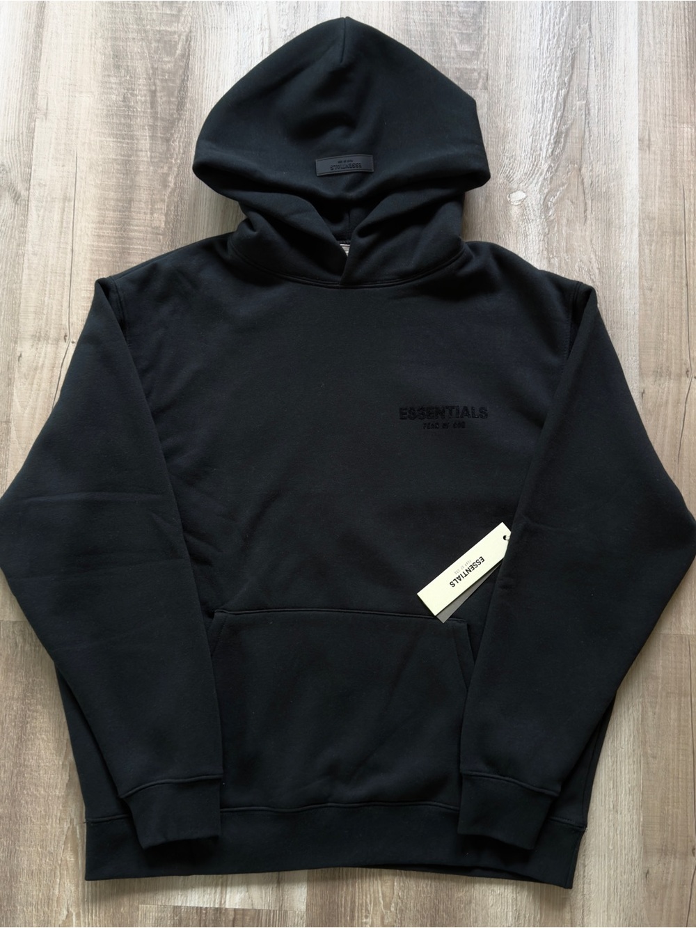 Fear of God Essentials Black Pullover Hoodie